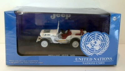 Greenlight 1/43 Scale diecast - 86308 United Nations Will'ys Jeep white - Image 1 of 2