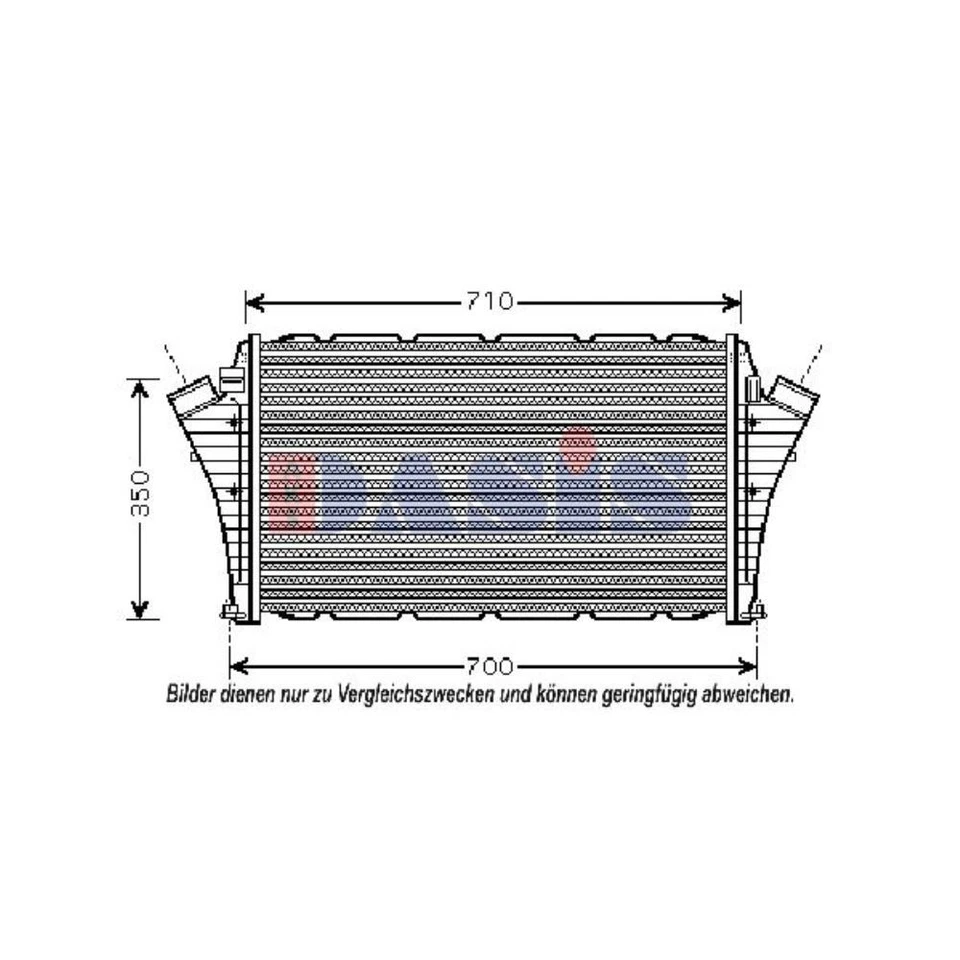 AKS DASIS Ladeluftkühler passend für Saab 9-3X 9-3 Cabriolet YS3F 197005N - Bild 1 von 1