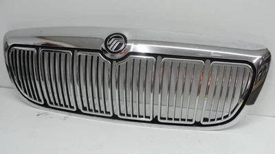 Mercury Grand Marquis 98-02 grade cromada capô dianteiro grade emblema aletas original de fábrica - Imagem 1 de 4