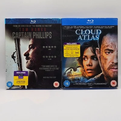 Captain Phillips & Cloud Atlas (Blu-ray) Tom Hanks, VGC, Free Postage - Image 1 of 4