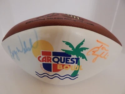  autographed FB Coaches 1994 CarQuest Bowl tom Coughlin /George Welsh (NO AIR ) - Image 1 of 4
