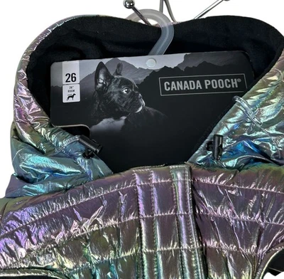 NUEVA Chaqueta acolchada brillante Canada Pooch Dog 26 pulgadas para perro de 55-65 lb nueva con etiquetas Foto 1 de 4