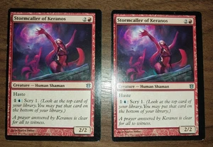 2x Stormcaller of Keranos *MISCUT/MISPRINT* - Born of the Gods - mtg - Picture 1 of 2