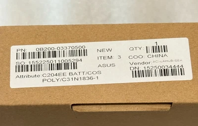 New Genuine Asus C31N1836-1 42Wh Battery for C204EE C214EE Chromebook - Image 1 of 4