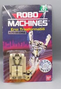 1982 vintage Bandai ROBO MACHINES GoBots WHITE CRASHER figure SEALED Italy MOC - Picture 1 of 7