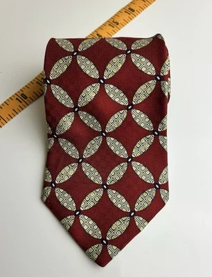 Corbata roja para hombre Churchill Collection 100 % seda excelente estado Foto 1 de 4