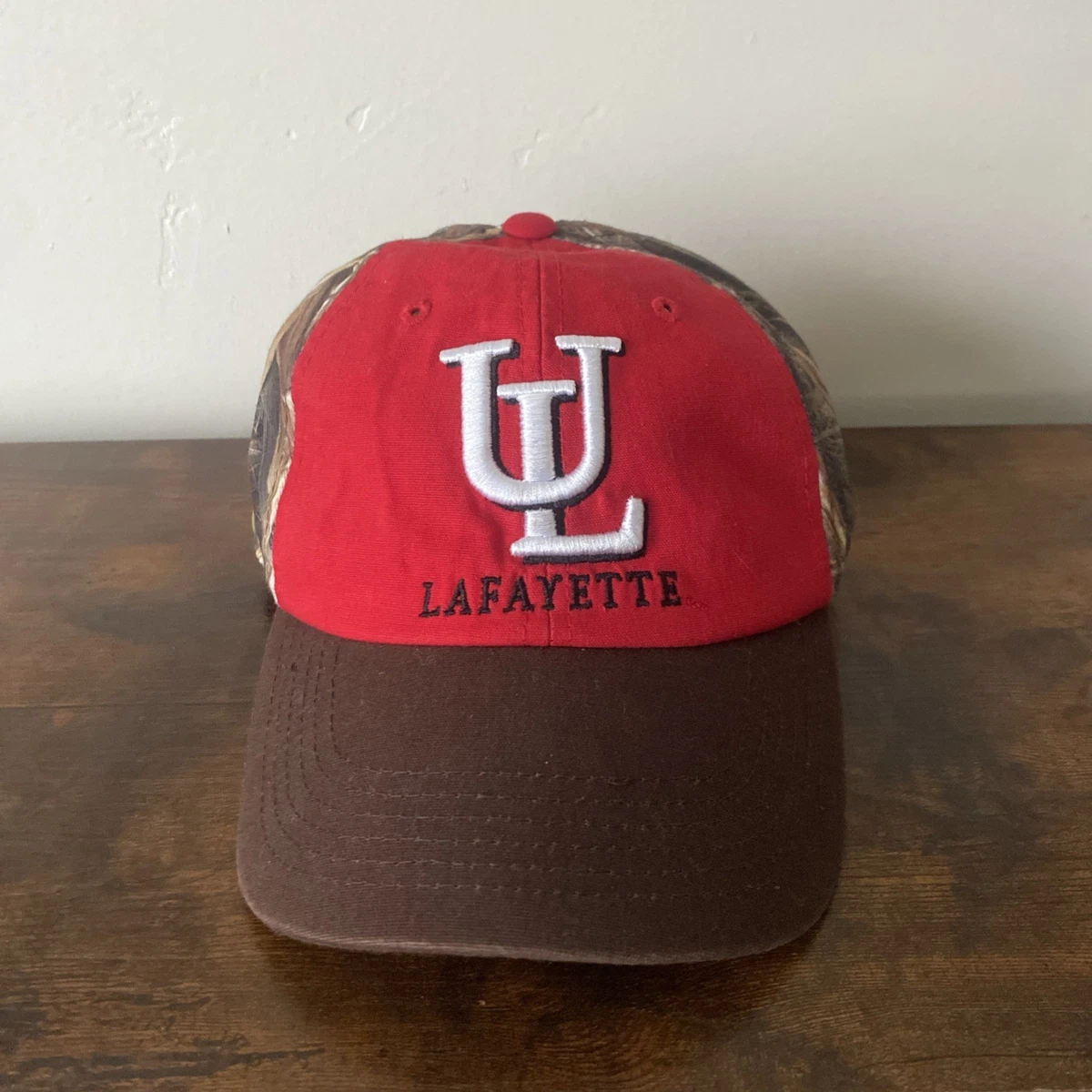 University Of Louisiana Lafayette Ragin Cajuns Baseball Hat - Adjustable Distressed Cotton Cap With Leather Strap 8 thumbnail image