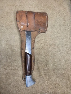 Colo Western Boulder de colección. Combo de cuchillo de hoja fija y hacha de hacha con funda. ¡Bonito! Foto 1 de 4