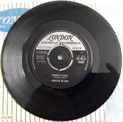 MARCIE BLANE, BOBBY'S GIRL, 1962 LONDON LABEL, POP, VINYL VG PLAYS EX, SLEEVE EX - Image 1 of 2
