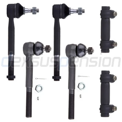 6Pcs For 1992-1994 Chevrolet Blazer GMC Yukon Front Tie Rod End Adjusting Sleeve - Image 1 of 4
