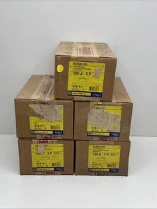 SQUARE D EDB34100 CIRCUIT BREAKER HACR TYPE 100A 3 POLES - Picture 1 of 3