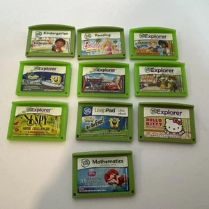 10 Leap Frog LeapPad Explorer Learning Game Lot XDI Ultra Ultimate - Picture 1 of 1
