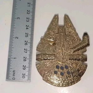 Star Wars Hot Wheels Gold MILLENNIUM HALCON Starships Die-cast exclusivo - Imagen 1 de 9