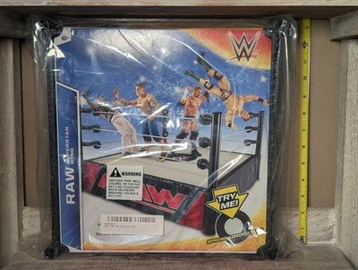 2014 Mattel WWE RAW Superstar Wrestling Ring Spring Loaded Mat P9600 New - Image 1 of 2