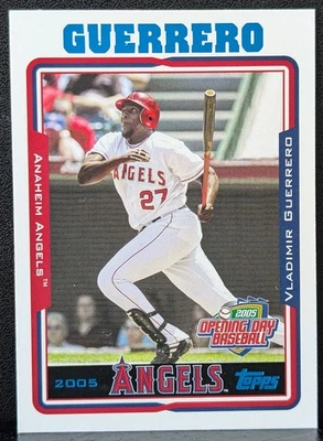 2005 Topps Opening Day Vladimir Guerrero #150 Anaheim Angels HOF Outfielder (jc) - Image 1 of 2