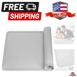 Manteles individuales de silicona con bordes elevados para niños, mantel individual para mesa de comedor... - Imagen 1 de 8