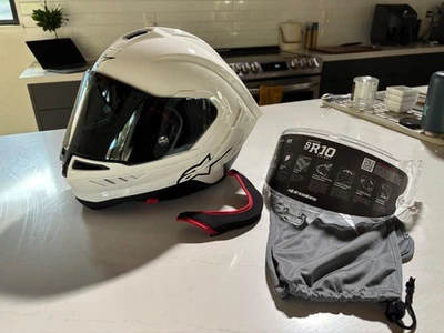 Alpinestars Supertech R10 Helmet White (Medium) - Image 1 of 4