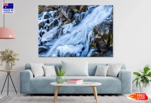 Amazing Waterfalls, Iceland Canvas Print Unframed Home Decor - Picture 1 of 5