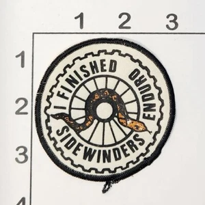 Sidewinders Patch Enduro Finisher 1970s Motorcycle 3" Printed Vintage Dirt Bikes - Picture 1 of 1