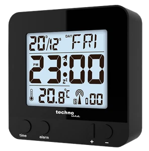 Technoline WT 235-Funkwecker Funkwecker mit Touchsensor, Plastik, 8 x 2.5 x 8 cm - Bild 1 von 5