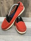 Crocs Loafer Shoe Women’s Size 8 Red Ballet Lightweight Slip-On Flats VGUC