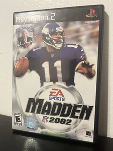 Madden NFL 02 (PS2 Sony PlayStation 2, 2001) CIB Complete Box Daunte Culpepper - Picture 1 of 3