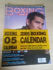 Rare BOXING MONTHLY Jan 2005 still with free gift