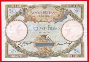 FRANCIA, 50 Francs, 1929, EBC, Escasa fecha. - Imagen 1 de 2