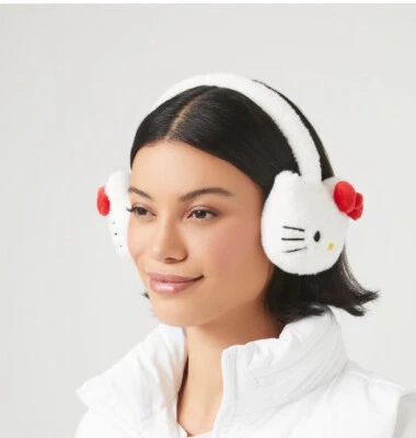 Orejeras difusas Hello Kitty Red Bow Adult Forever 21 nuevas con etiquetas nuevas selladas envío rápido Foto 1 de 4