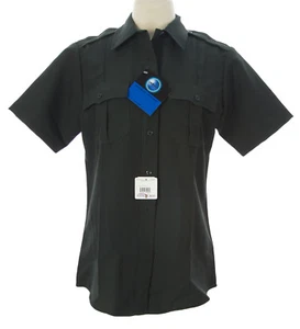 FLYING CROSS Women's Green Hidden Zip Coldblack Uniform Shirt $45 NEW - Picture 1 of 2