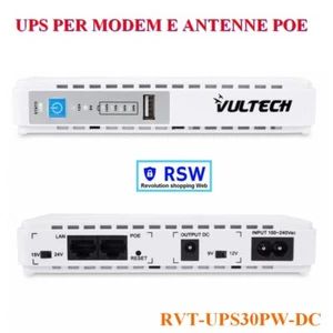 UPS per Modem router antenne PoE wifi 30 W autonomia 20 Minuti a pieno carico - Photo 1/3