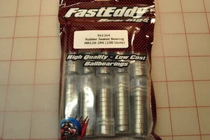 Ball Bearing 6x12x4mm Double rubber Seals Chrome Steel Bearings 100pcs - Bild 1 von 3