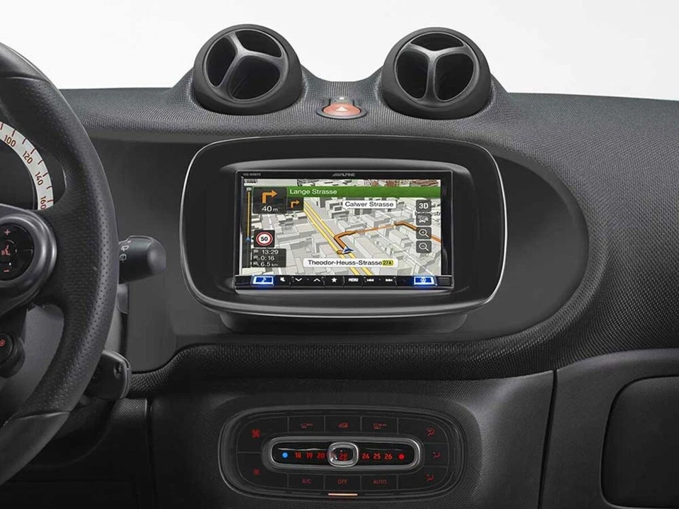  Alpine KIT-W997SMTB Einbauset schwarz (Smart Fortwo / Forfour (BR453)) - Bild 1 von 1