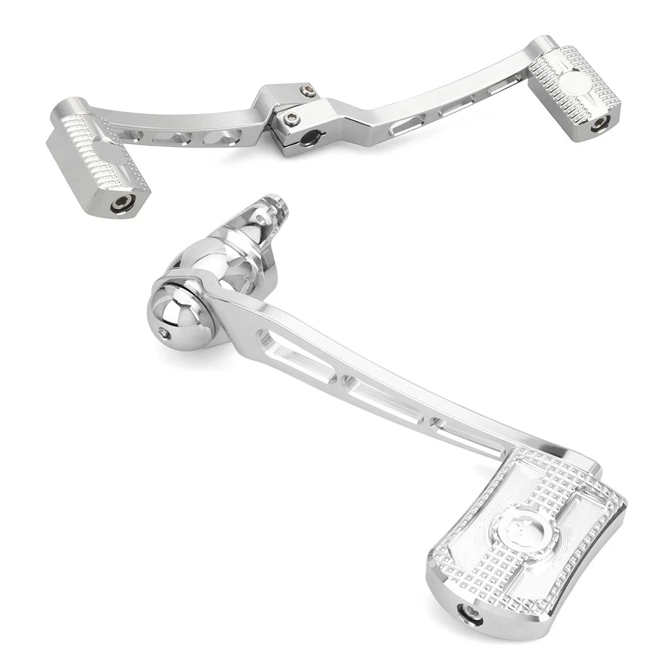 Chromed Brake Arm Kit Shift Lever W/ Pegs Skull head For Harley Touring 08-13 Foto 1 de 4