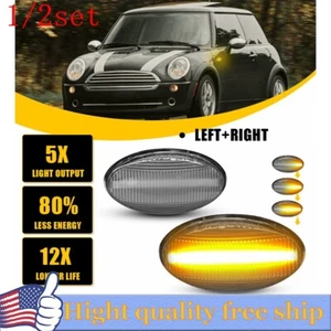 2/4/6 For Mini Cooper R50 R52 R53 02-08 LED Side Marker Clear Fender Marker Lamp - Picture 1 of 22
