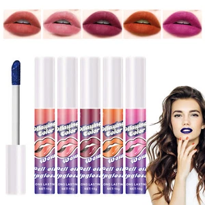 5X Waterproof Lip Stain Lip Stain Peel Off Stain Matte Lip Gloss Lipstick Set - Picture 1 of 12
