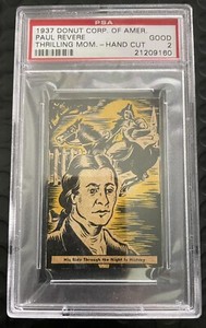 1937 Donut Corp Paul Revere 🔥PSA 2 Thrilling Moments 🔥LOW POP🔥 Only 2 Better