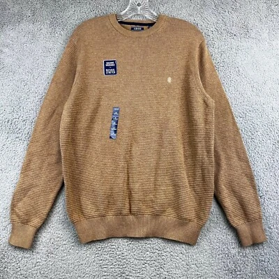New with Tag IZOD Camel Knit Sweater Men's M Slim fit - Image 1 of 4