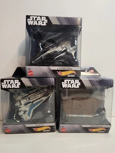 Star Wars Hot Wheels Starships Select SANDCRAWLER & GAUNTLET & N-1 STARFIGHTER.. - Picture 1 of 5