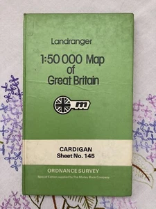 Cardigan Sheet 145 Hardback Landranger Special Edition OS Map 1:50 000 c1985 - Picture 1 of 10
