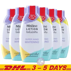 Mistine Body Lotion Super Nano Whitening Skin Toning Coenzyme Q10 250 ml x 6 - Picture 1 of 6
