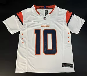 XL Bo Nix #10 Vapor FUSE Jersey White Elite Quality Denver Broncos - Picture 1 of 10