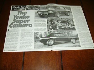 1969 YENKO SC 427 CAMARO COPO ***ORIGINALARTIKEL 1991*** - Bild 1 von 1