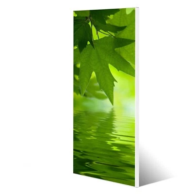 banjado Magnettafel 30x75cm Memoboard Metall Pinnwand Küche Blätter magnetisch - Bild 1 von 4