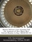 U.S. Government Acco - Missile Defense  Cost Increases Call For Analys - J555z