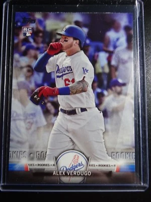 2018 Topps Series 1 #TS-80 Alex Verdugo Dodgers Topps Salute RC Baseball Card - Image 1 of 2