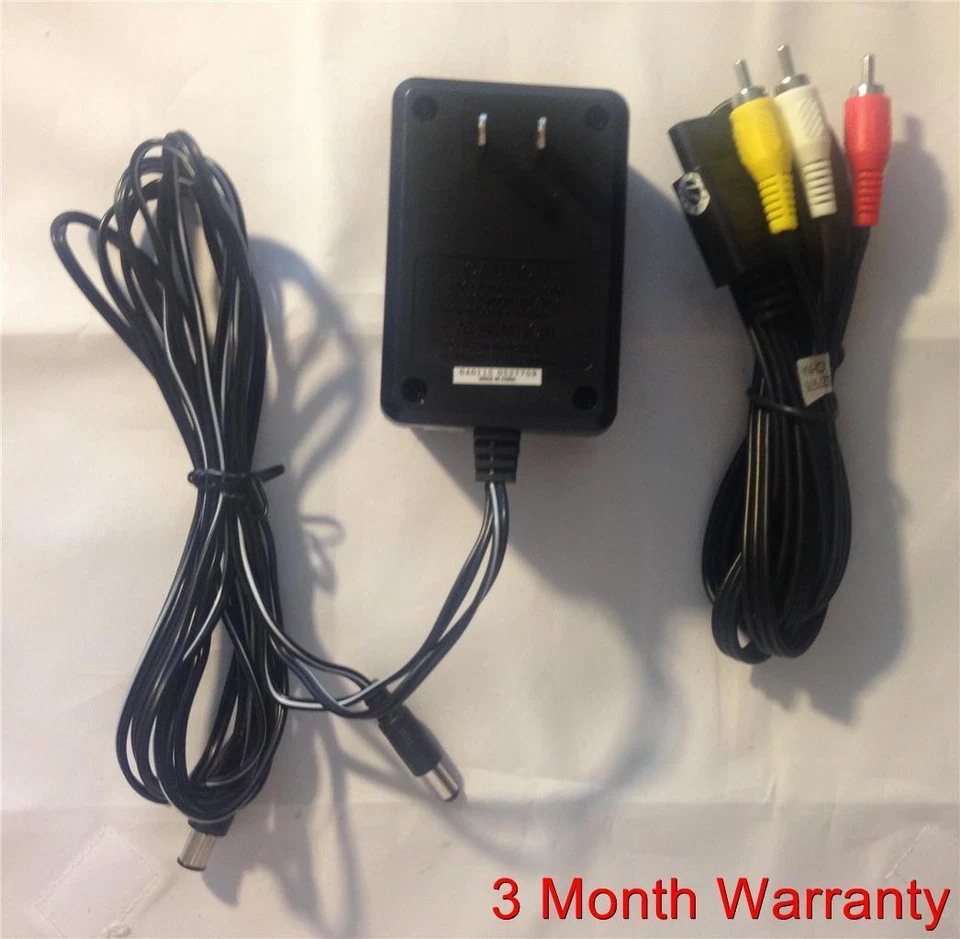 SNES Super Nintendo Hook-ups kit AC ADAPTER + AV CABLE Brand New Set - Image 1 of 1