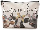 Cow Makeup Bag Cow Gift Bag Cow Cosmetic Bag for Women Girls Unisex