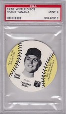 1976 Wiffle Discs FRANK TANANA PSA 9 MINT California ANGELS - PITCHER - TOUGH