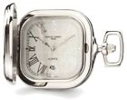 Charles Hubert Gold-plated Two-tone Chrome Square Pocket Watch